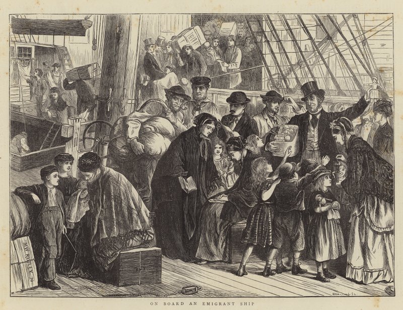 A bordo di una nave di emigranti da Matthew White Ridley