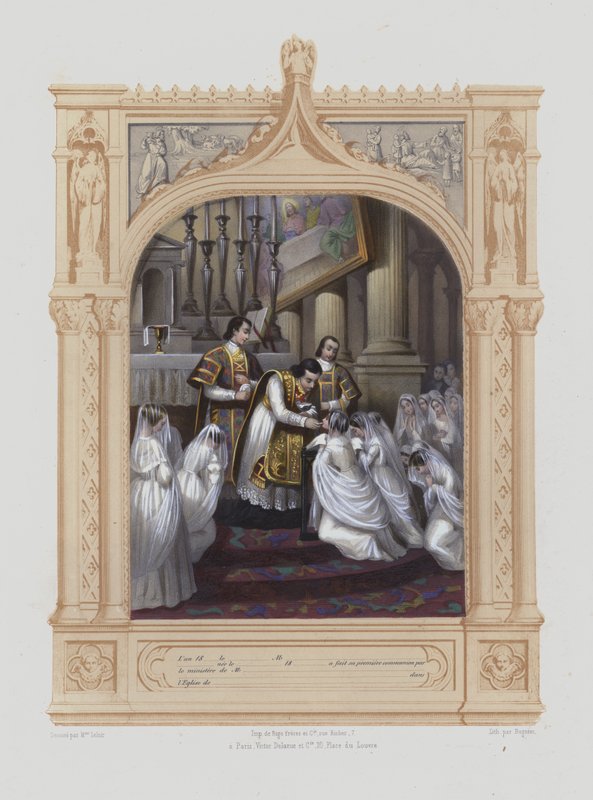 Prima Comunione (acquaforte) da Maurice Leloir