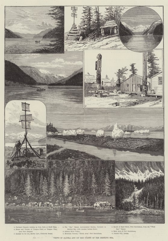 Vedute in Alaska e sulle Coste del Mare di Bering da Melton Prior