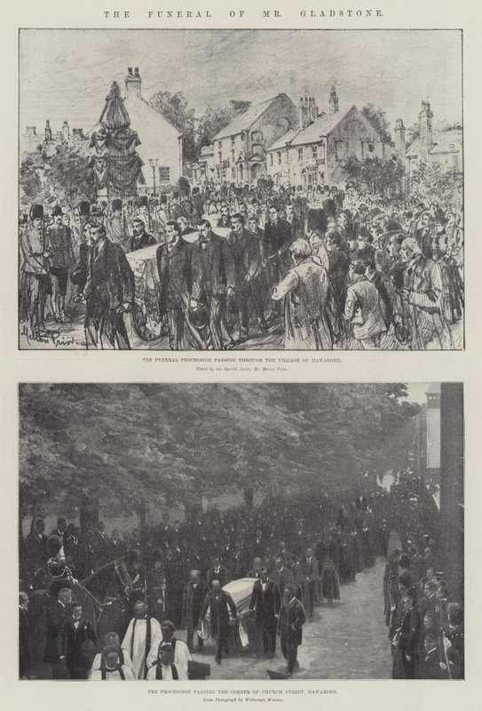 Il Funerale di Mr Gladstone da Melton Prior
