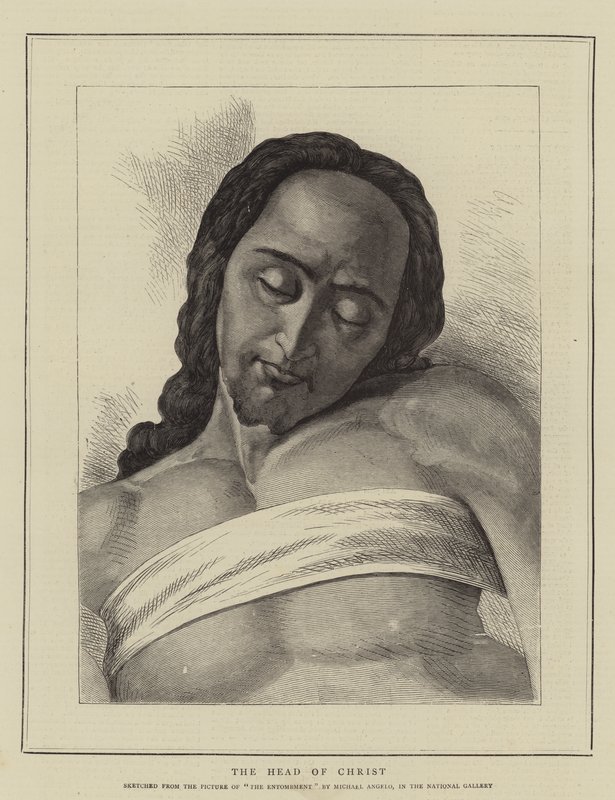 La testa di Cristo da Michelangelo Buonarroti