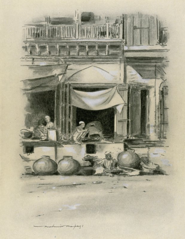 Bazar a Delhi da Mortimer Ludington Menpes