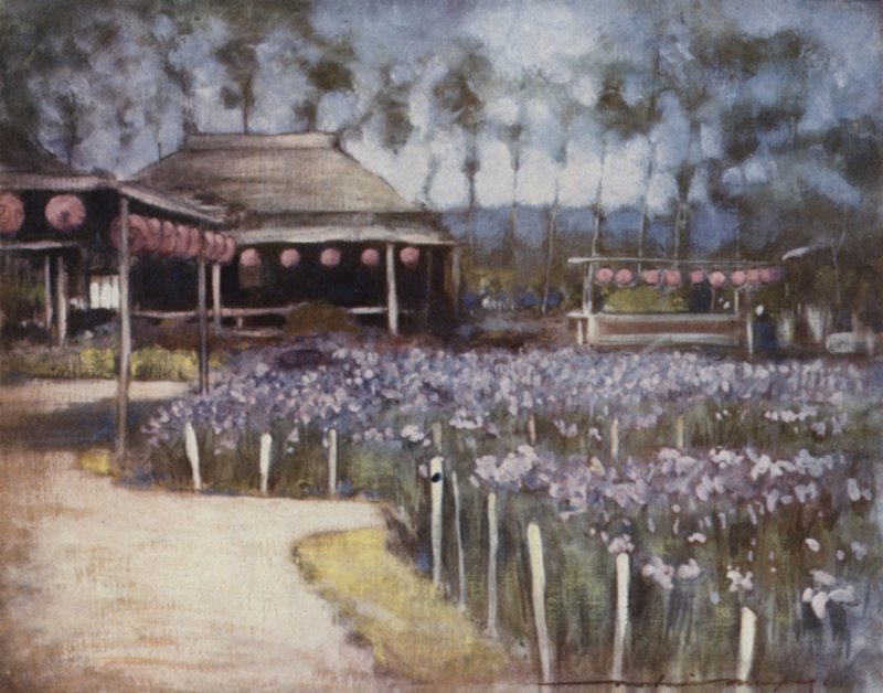 Giardino di iris da Mortimer Ludington Menpes