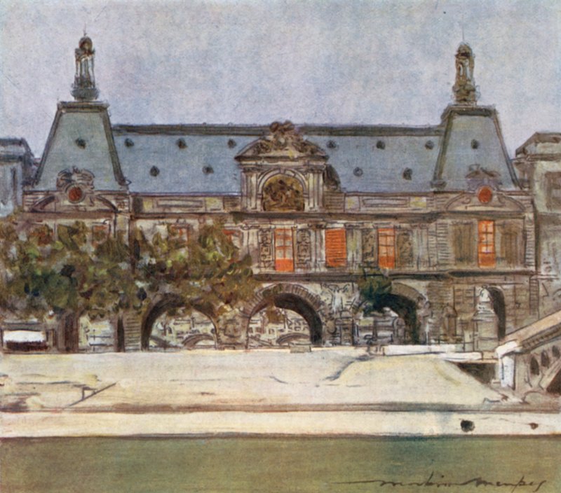 Il Louvre da Mortimer Ludington Menpes