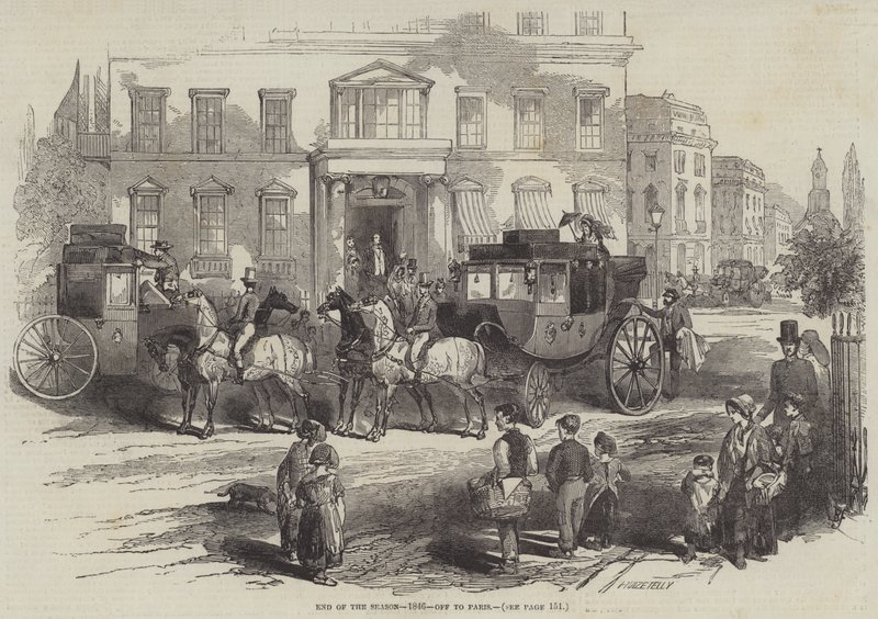 Fine della stagione, 1846, partenza per Parigi da Myles Birket Foster