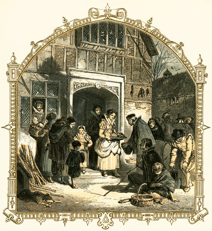 Carità a Natale da Myles Birket Foster