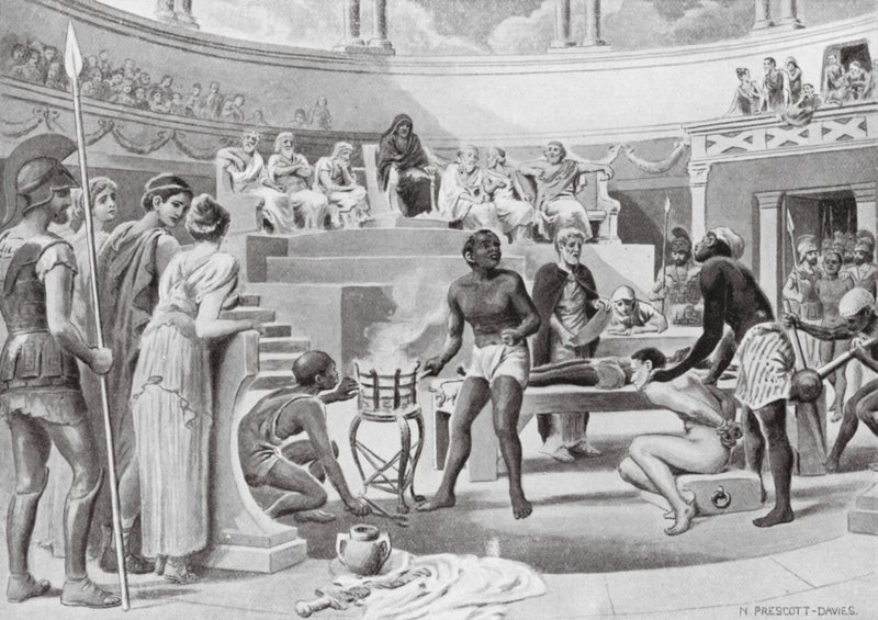 Schiavi testimoni sotto tortura da N. Prescott Davies