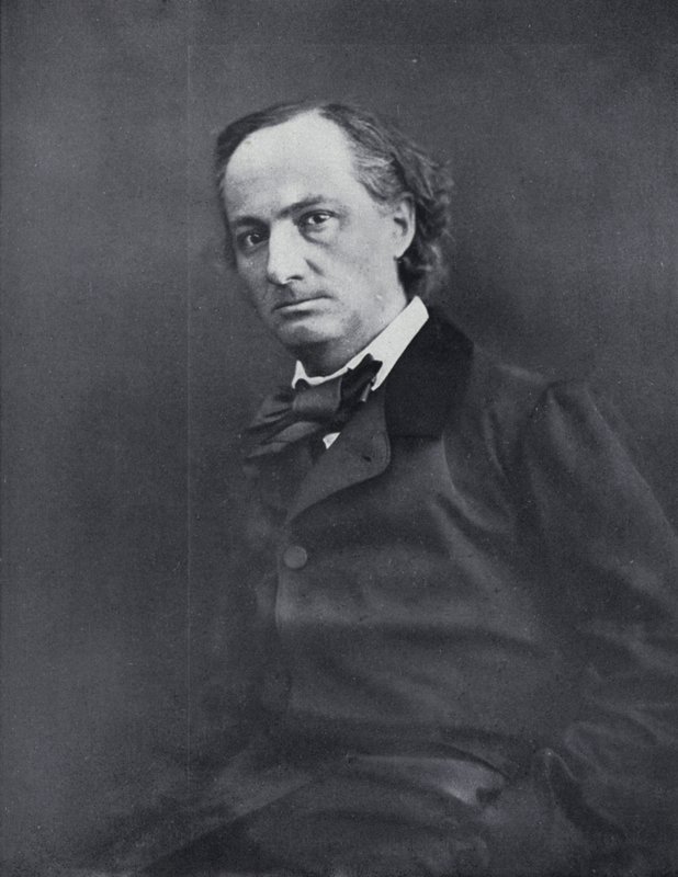 Il poeta Charles Baudelaire da Nadar
