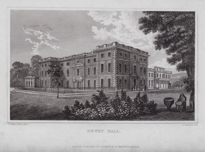 Newby Hall da Nathaniel (after) Whittock