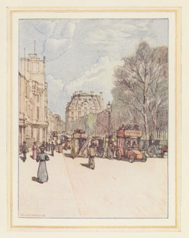 Piccadilly guardando a est da Nelson Dawson