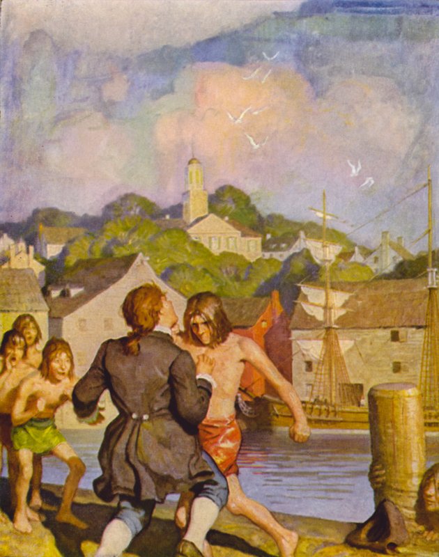 La Lotta di Johnny con Cherry da Newell Convers Wyeth