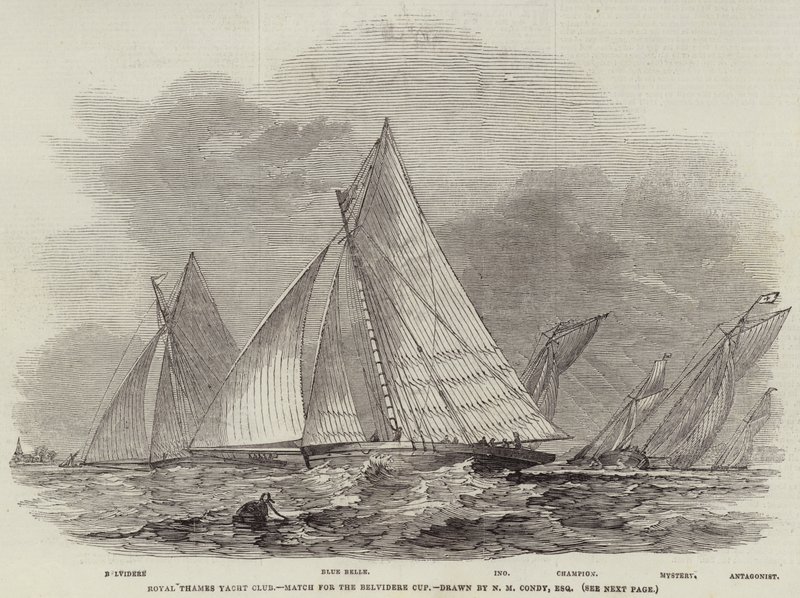 Royal Thames Yacht Club, gara per la Coppa Belvidere da Nicholas Matthews Condy