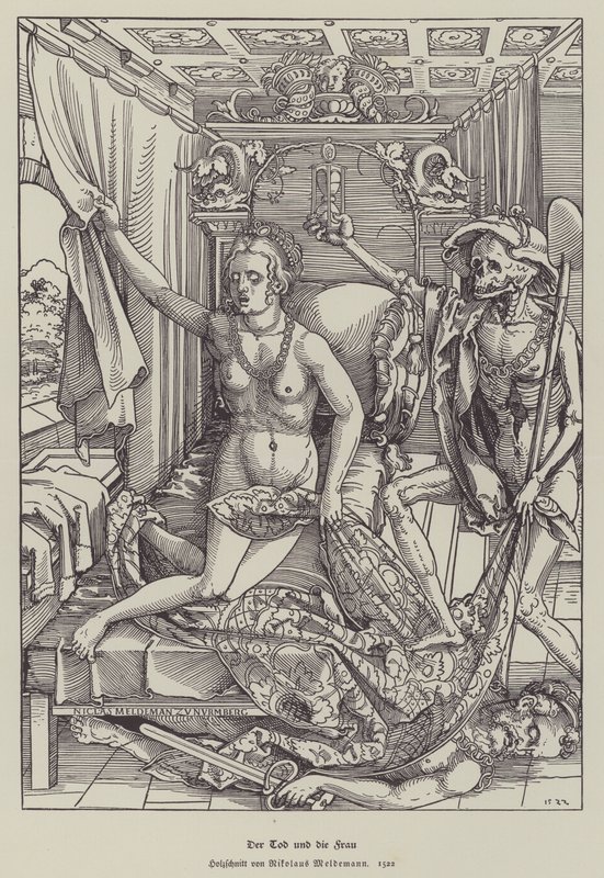 La morte e la donna da Nicolaus Meldemann