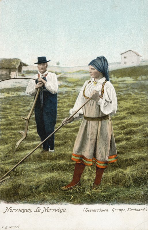 Gruppo di contadini, Setesdal, Norvegia da Norwegian Photographer