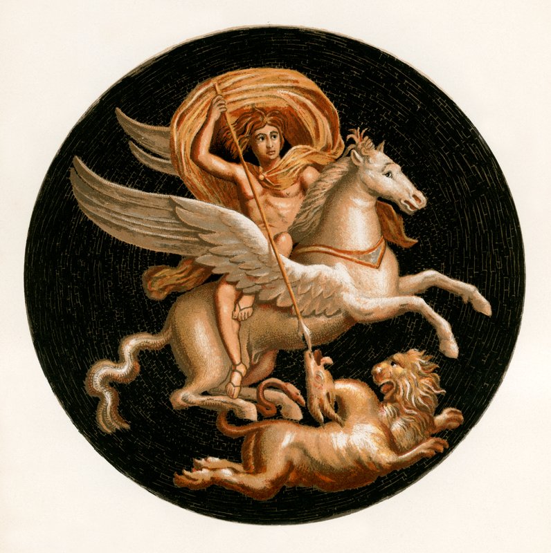 Bellerofonte uccide la Chimera da P. Sellier