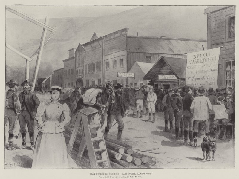Da Euston a Klondike, Main Street, Dawson City da Paul Frenzeny