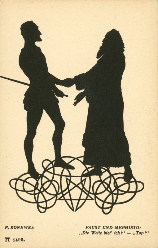 Faust e Mefistofele da Paul Konewka