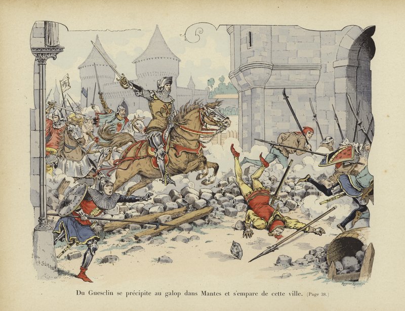 Bertrand du Guesclin prende la città di Mantes, 1364 da Paul de Semant