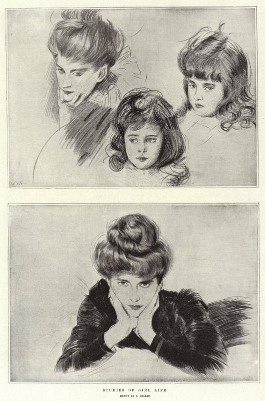 Studi sulla vita delle ragazze da Paul Cesar Helleu