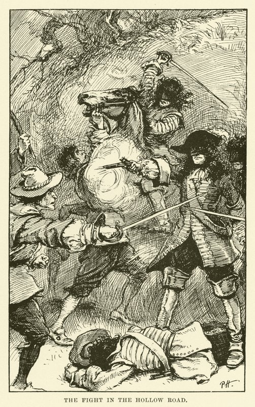 La lotta nella strada cava (incisione) da Paul Hardy
