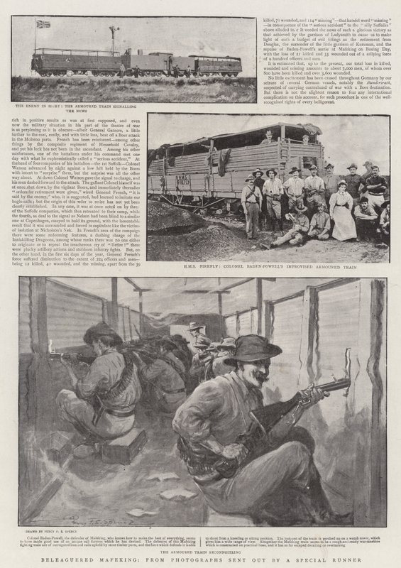 Mafeking assediata, da fotografie inviate da un corriere speciale da Percy F.S. Spence
