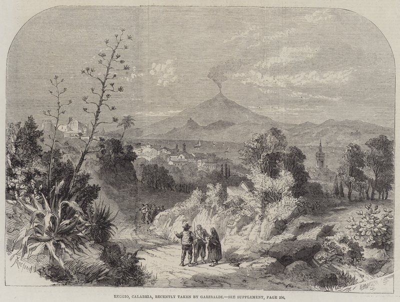 Reggio, Calabria, recentemente presa da Garibaldi da Percy Macquoid