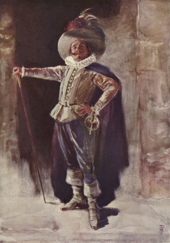 Coquelin, come Cyrano de Bergerac da Percy Anderson