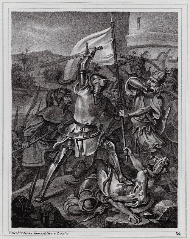 Assedio di Damietta da Peter Johann Nepomuk Geiger