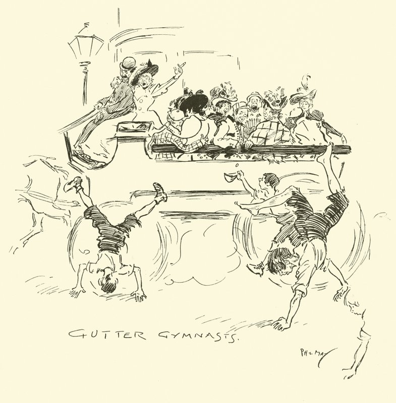 Illustrazione per Gutter-Snipes di Phil May da Phil May