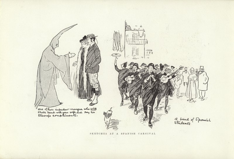 Schizzi a un Carnevale Spagnolo da Phil May