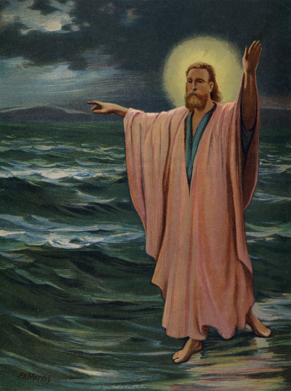 Gesù cammina sul mare da Philip Richard Morris