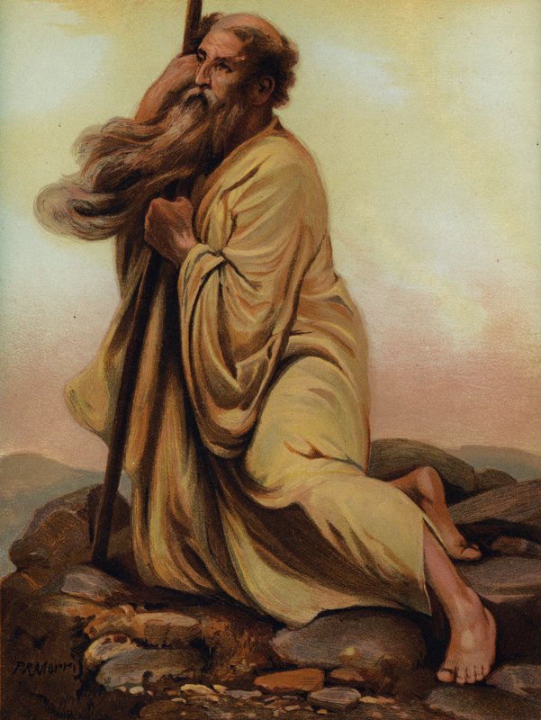 Mosè che osserva la Terra Promessa da Philip Richard Morris