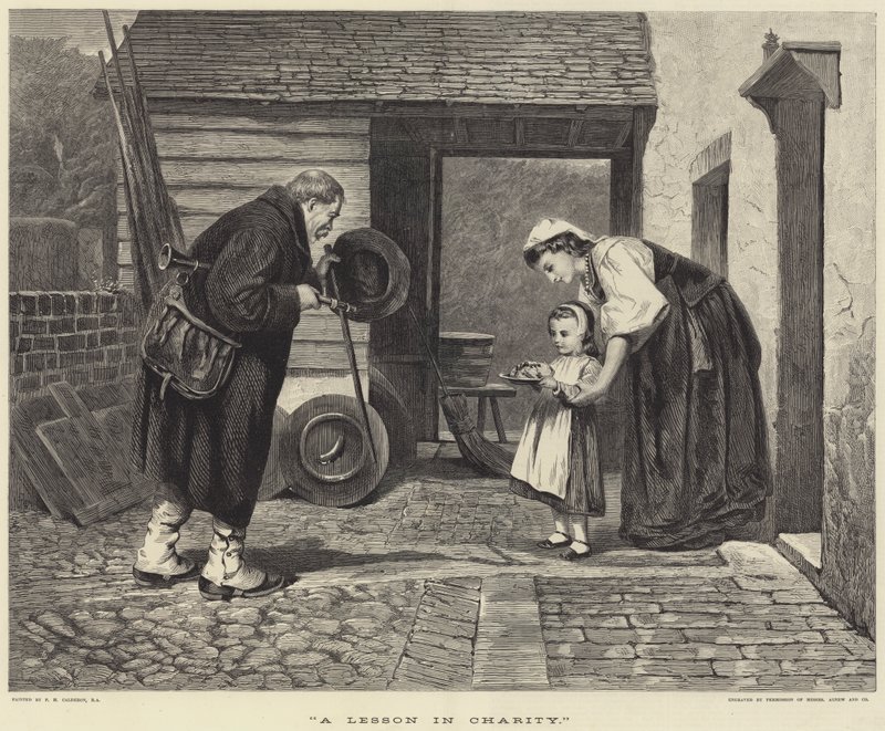 Una lezione di carità da Philip Hermogenes Calderon