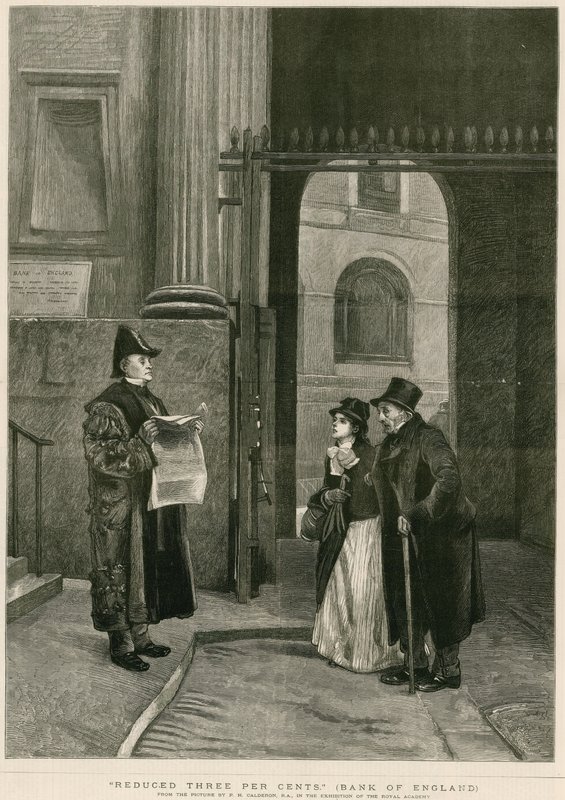 Riduzione dei Tre Percento, Banca d
