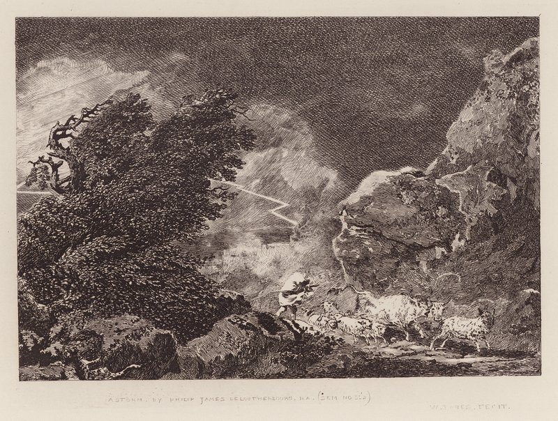 Una tempesta da Philippe de (after) Loutherbourg