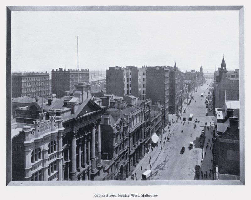 Collins Street, guardando a ovest, Melbourne da Photographer Australian