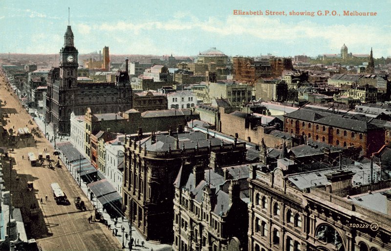Elizabeth Street, con GPO, Melbourne da Photographer Australian
