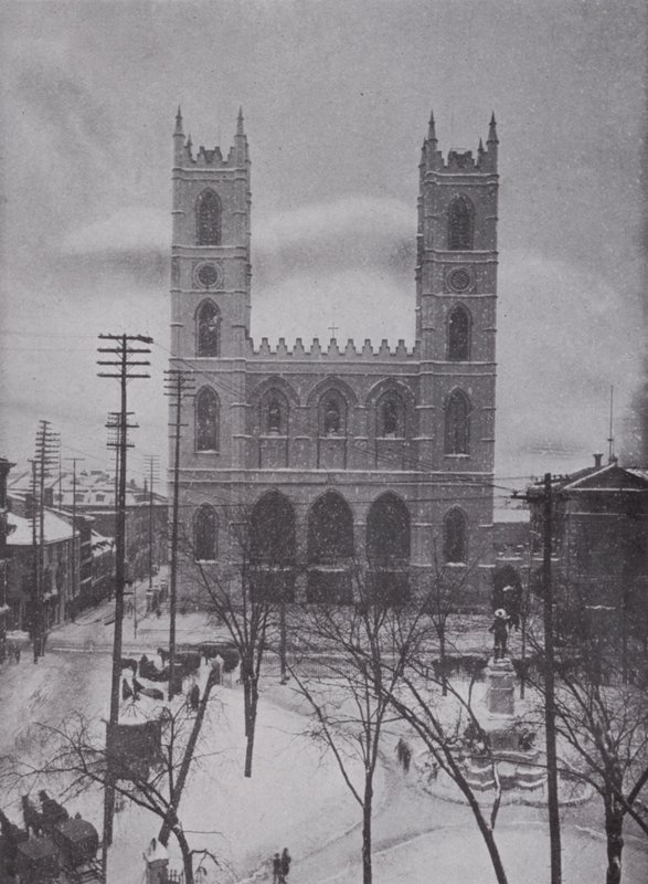 Notre Dame in inverno, Montreal da Photographer Canadian