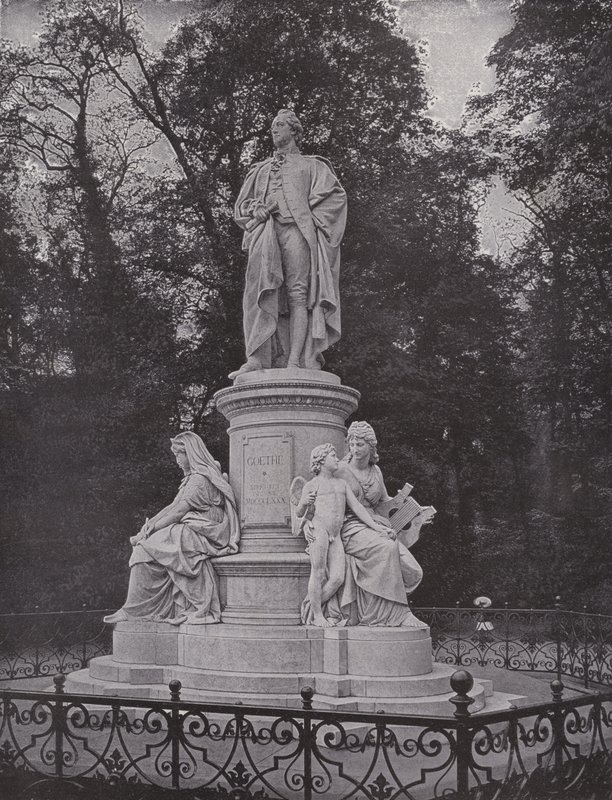 Nel Tiergarten, Monumento a Goethe da Photographer German