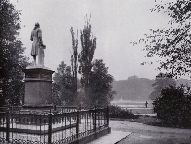 Lipsia: Rosental-Partie con Monumento a Gellert da Photographer German