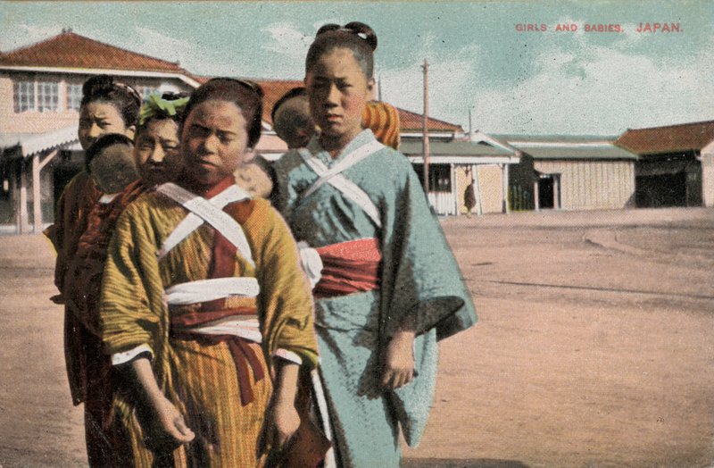 Ragazze e bambini, Giappone da Photographer Japanese