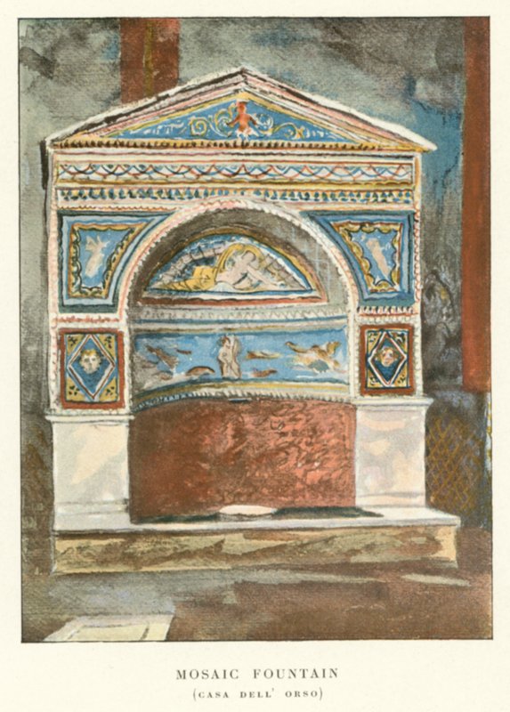 Fontana a mosaico, Casa dell