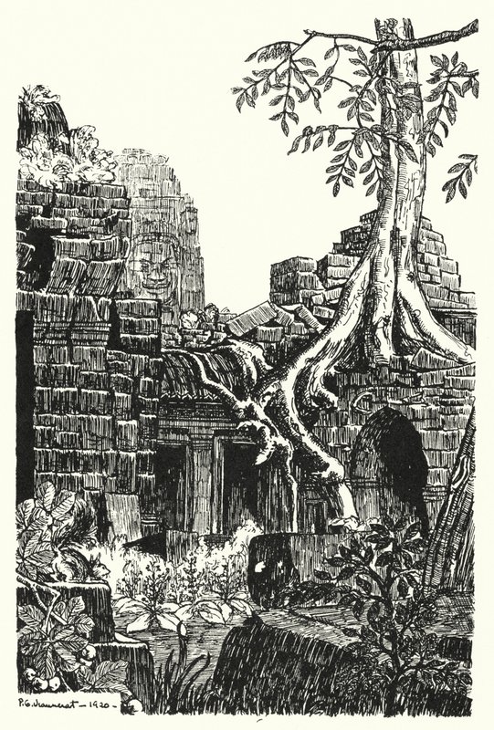 Un cortile interno, Bayon da Pierre Jeannerat de Beerski