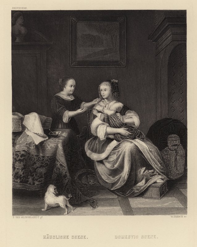 Scena Domestica da Pieter Cornelisz van Slingelandt
