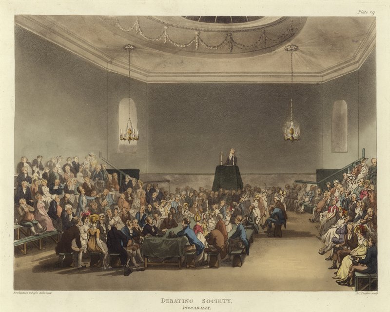 Società di dibattito da Pugin and Rowlandson