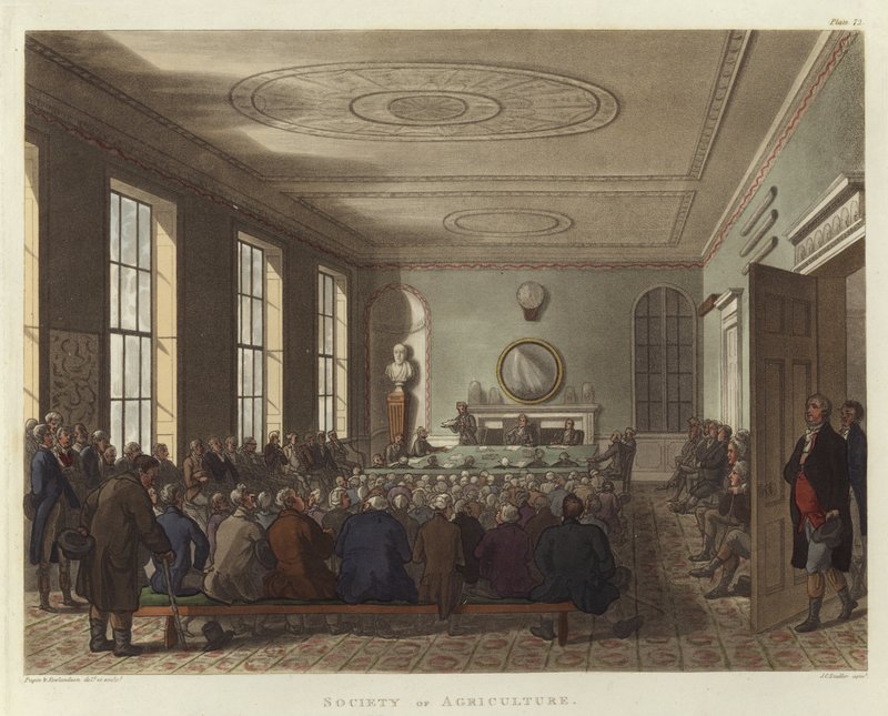 Società di agricoltura da Pugin and Rowlandson