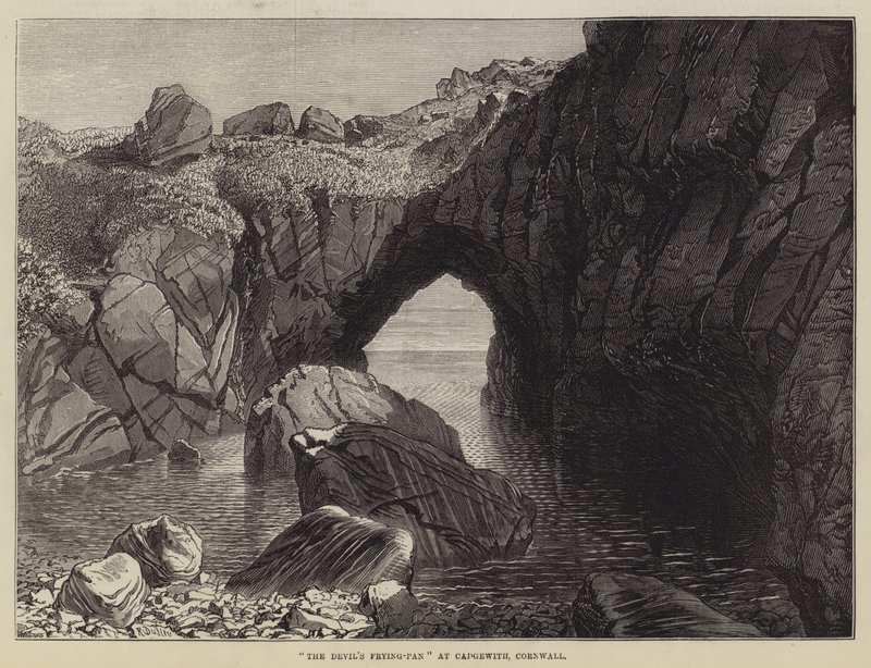 La padella del diavolo a Cadgewith, Cornovaglia da R. Dudley