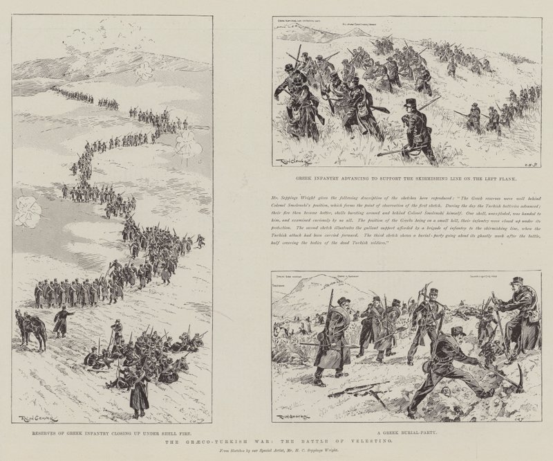 La guerra greco-turca, la battaglia di Velestino da Ralph Cleaver
