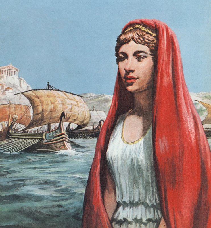 Elena di Troia (litografia a colori) da Ralph Bruce