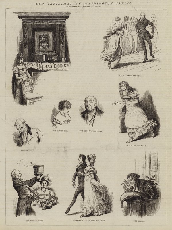 Vecchio Natale di Washington Irving da Randolph Caldecott